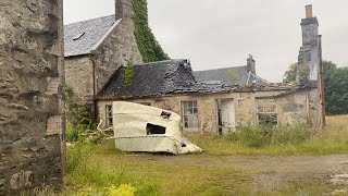 Derelict country house mansion in hi-res stock photography and