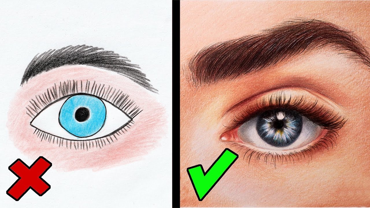Как нарисовать глаз правильно? Рисуем глаз поэтапно