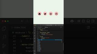 CSS Navigation Menu Animation #shorts #navbar #cssanimation #htmlcss #coding