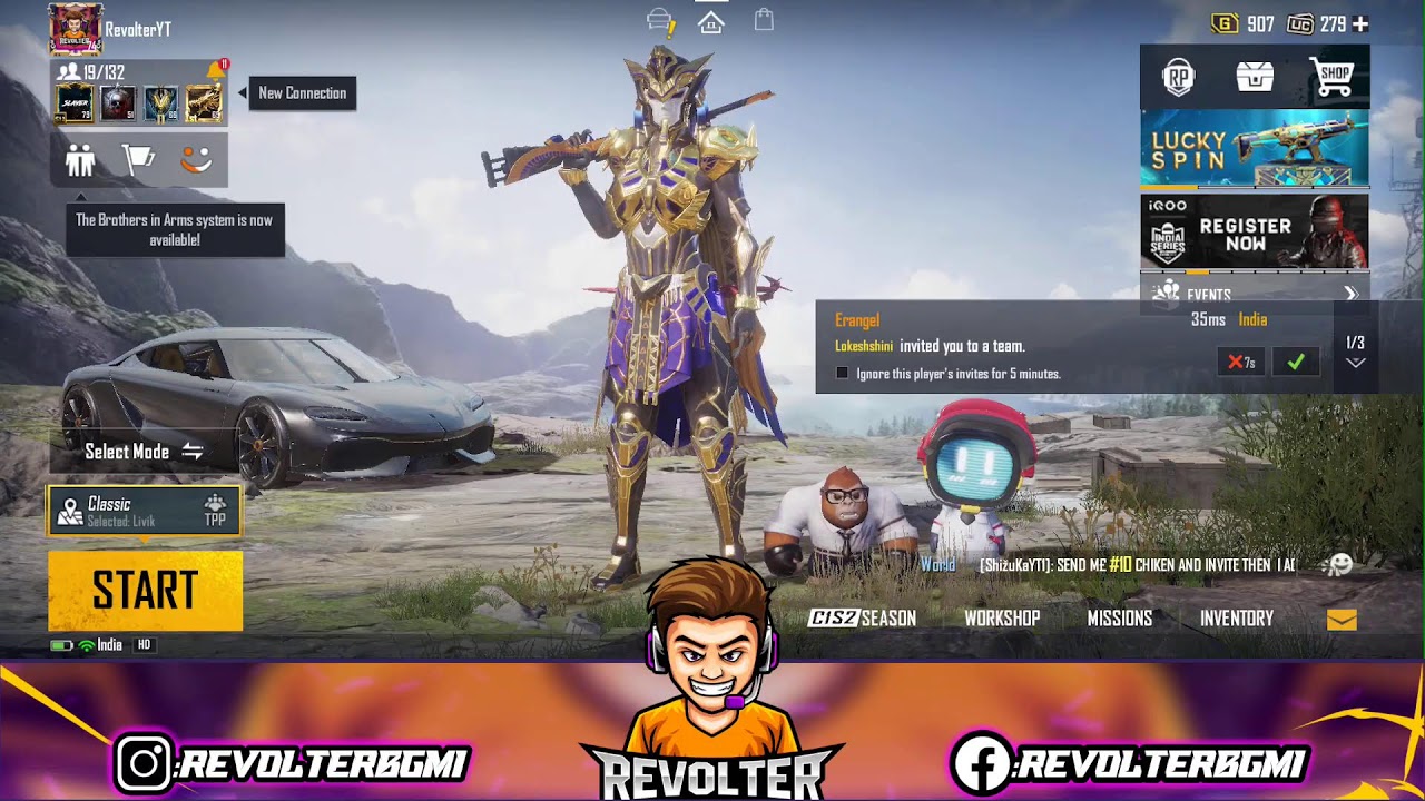 Let Rush | BGMI | Revolter | RevolterYT | BGMI Live | Custom | Only Rush