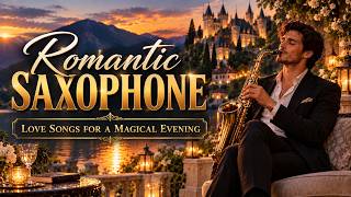 Romantic Saxophone by a Castle Lake 🏰 Love Songs for a Magical Evening