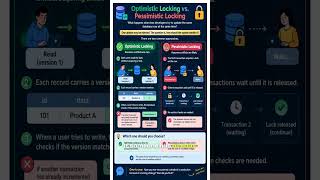 Optimistic vs Pessimistic Locking 🔒 | Java & System Design #shorts  #coding #dsa
