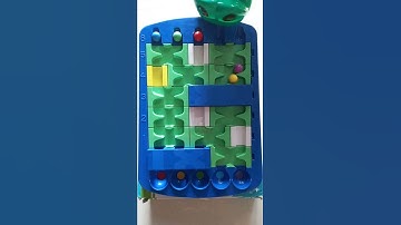 Logic Puzzle Marble Run Race ASMR & Building Blocks #shorts
