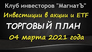 Инвестиции в акции и ETF / обзор премаркет 04 мар. 2021 г.