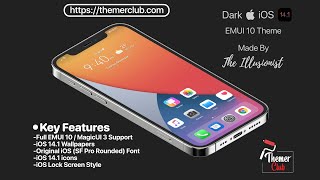 Dark iOS 14.1 EMUI 10 / MagicUI 3 Theme | Themer Club screenshot 4