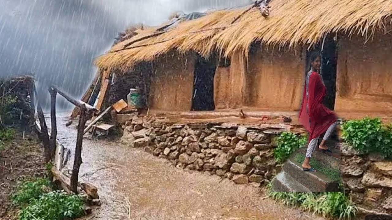 Heavy Rainy day in Pakistan Village | Surviving Harsh Rain in the South Punjab Side