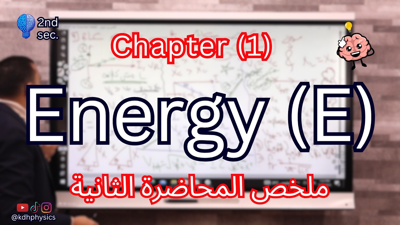 Kinetic &Potential energy | Recap on lesson (2) Chapter (1) physics 2nd secondary 2026