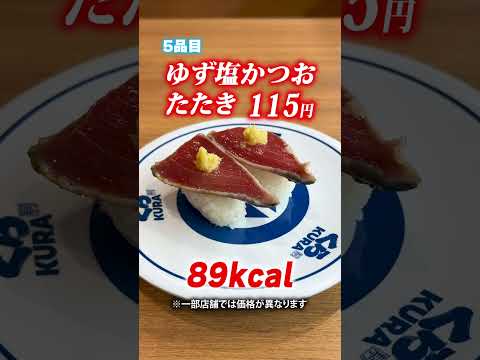 【くら寿司】今度は合計600キロカロリー以内で食べてみました