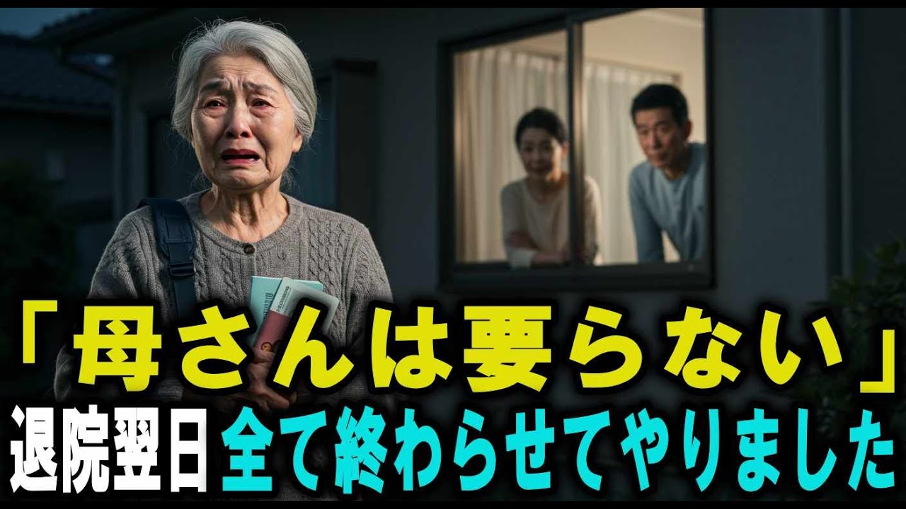 「母さんは要らない」──退院した翌日、私は家と通帳をすべて閉じました