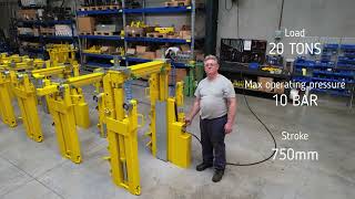 Portaalkrik - Portal Lift - Portalheber 20T - Allaert Filip B.v.