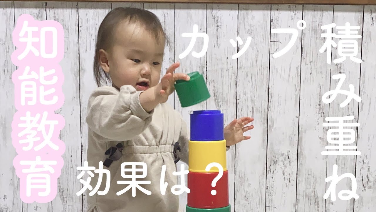 【赤ちゃん 1歳7ヶ月】ディズニー英語システム / カップで知能教育 / 効果は？【おうち英語】 YouTube