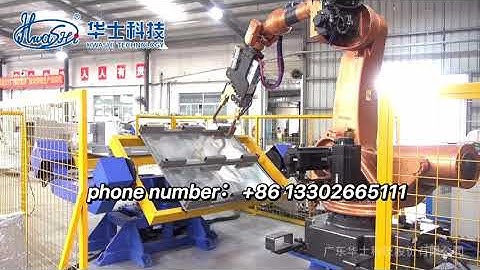 MIG welding robot with 3 axis positioner