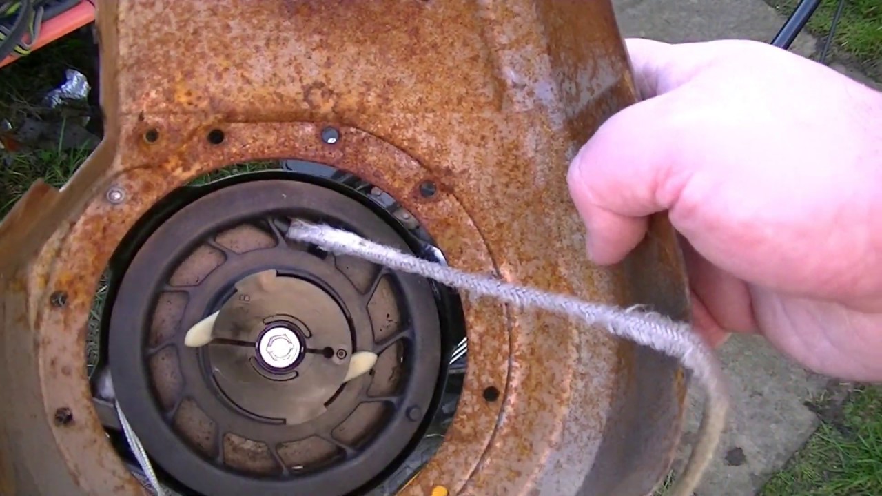 REPLACING A PULL START CORD ON A BRIGGS AND STRATTION CLASSIC ENGINE