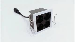 Square LED downlight laser blade linear