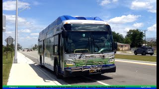 Short Bus Ride On board Miami Dade Transit bus 18101 ex 17101.   2017 New Flyer XN40 Xcelsior