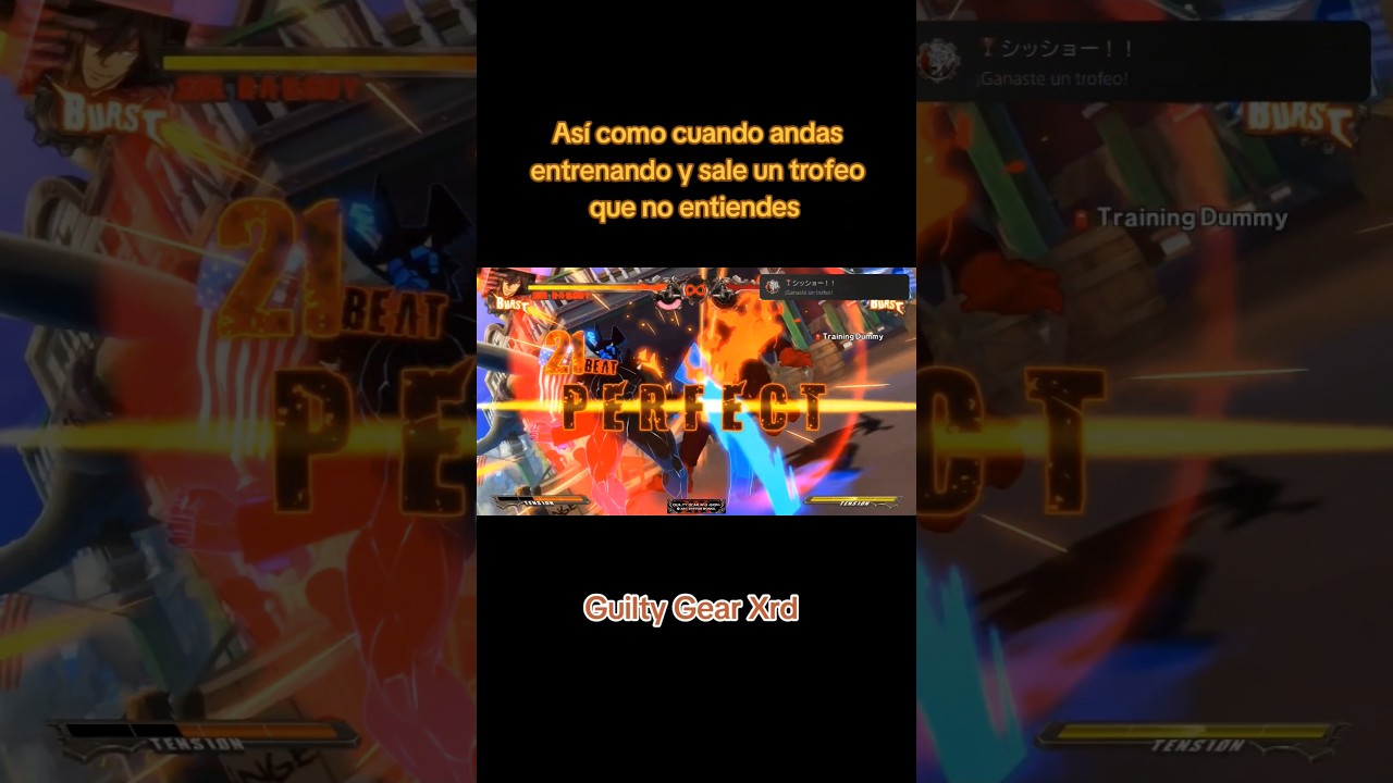 Trofeo chino apareci&oacute; #ps4 #guiltygear #trophy