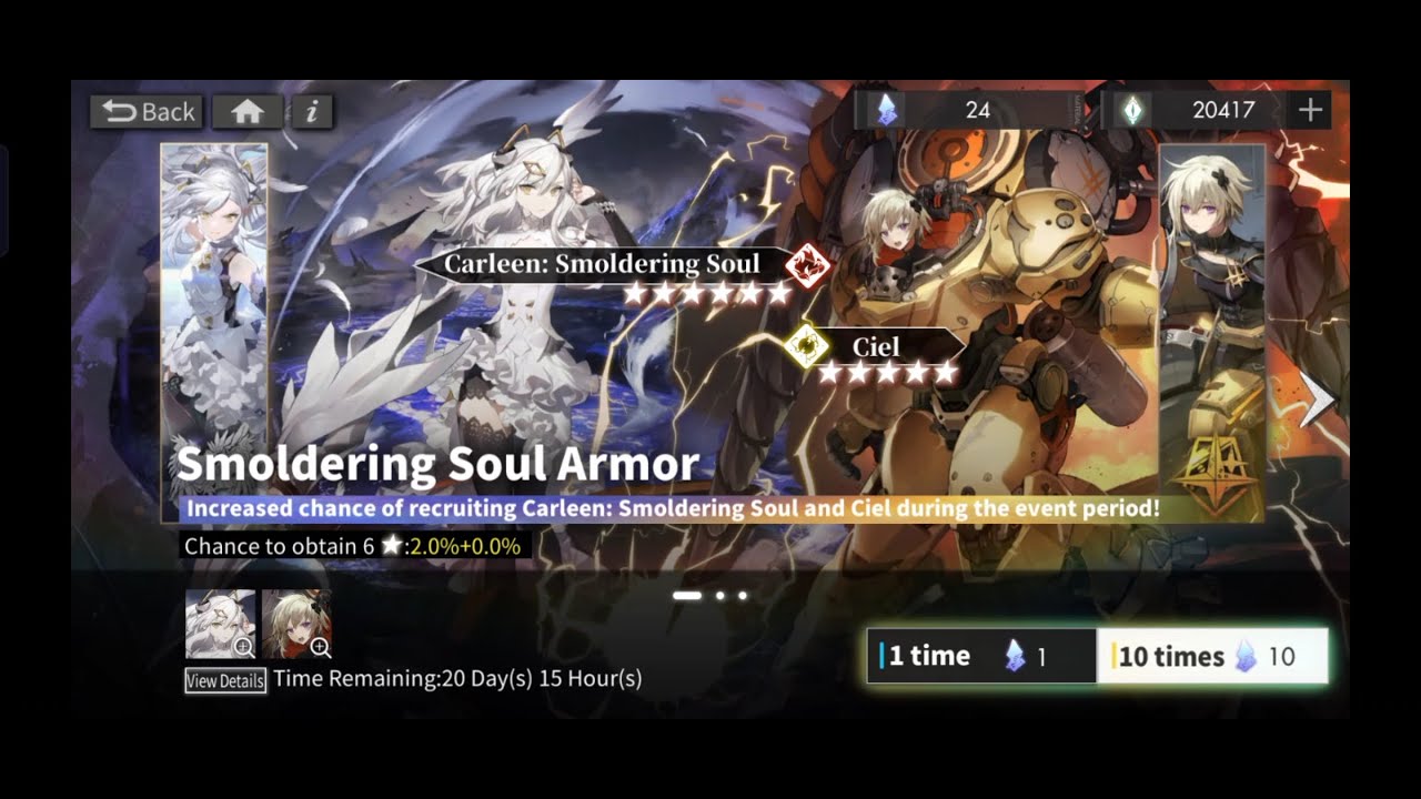 [Alchemy Stars] Ciel & Carleen: Smoldering Soul First Impression + Pull!