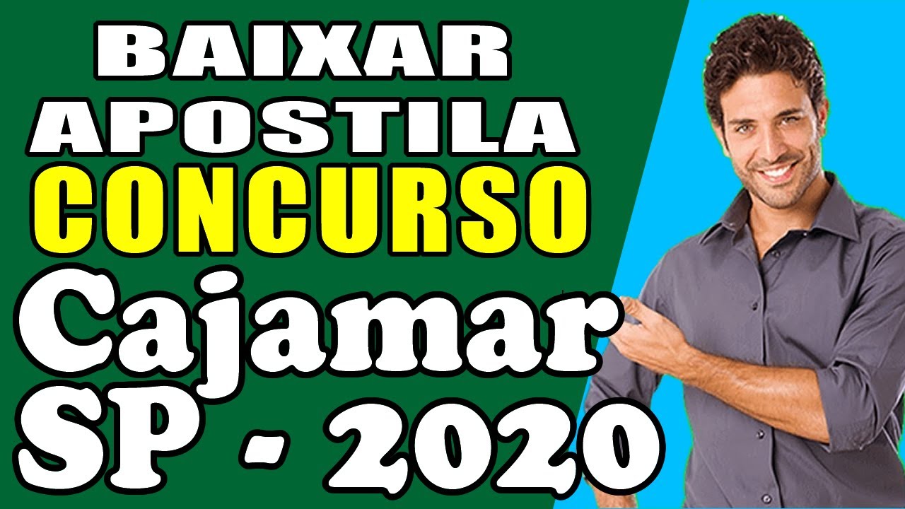 BAIXAR APOSTILA CONCURSO PREFEITURA Cajamar SP 2020  YouTube