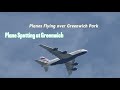 20+Minutes of Plane Spotting from Greenwich Park l Planes Flying over Greenwich Park at London