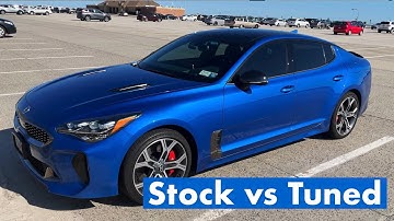 Stinger GT - 0-60 Pulls - JB4 vs Stock (Lots of slipping)