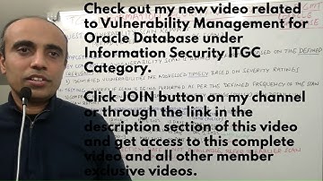 IT with Varun Vohra - ITGC - Information Security-Vulnerability Management - Oracle Database (Promo)