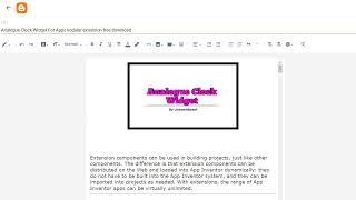 Analogue Clock Widget For Apps kodular extension free screenshot 4
