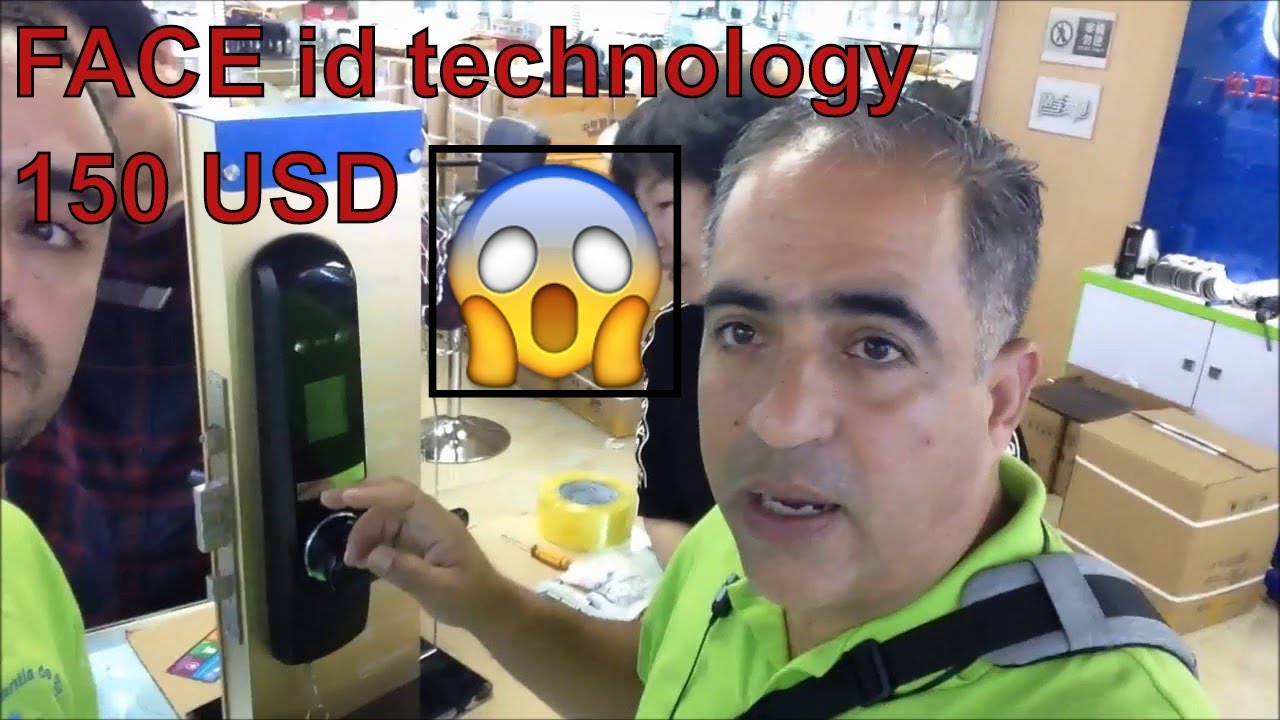 FACE id technology RECONOCIMIENTO FACIAL smart door lock with camera