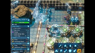Lvl 3 Heavy Artillery's insane range - The Riftbreaker