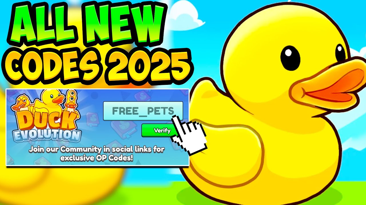 *NEW CODES* ALL WORKING DUCK EVOLUTION CODES SEPTEMBER 2025! Roblox ...