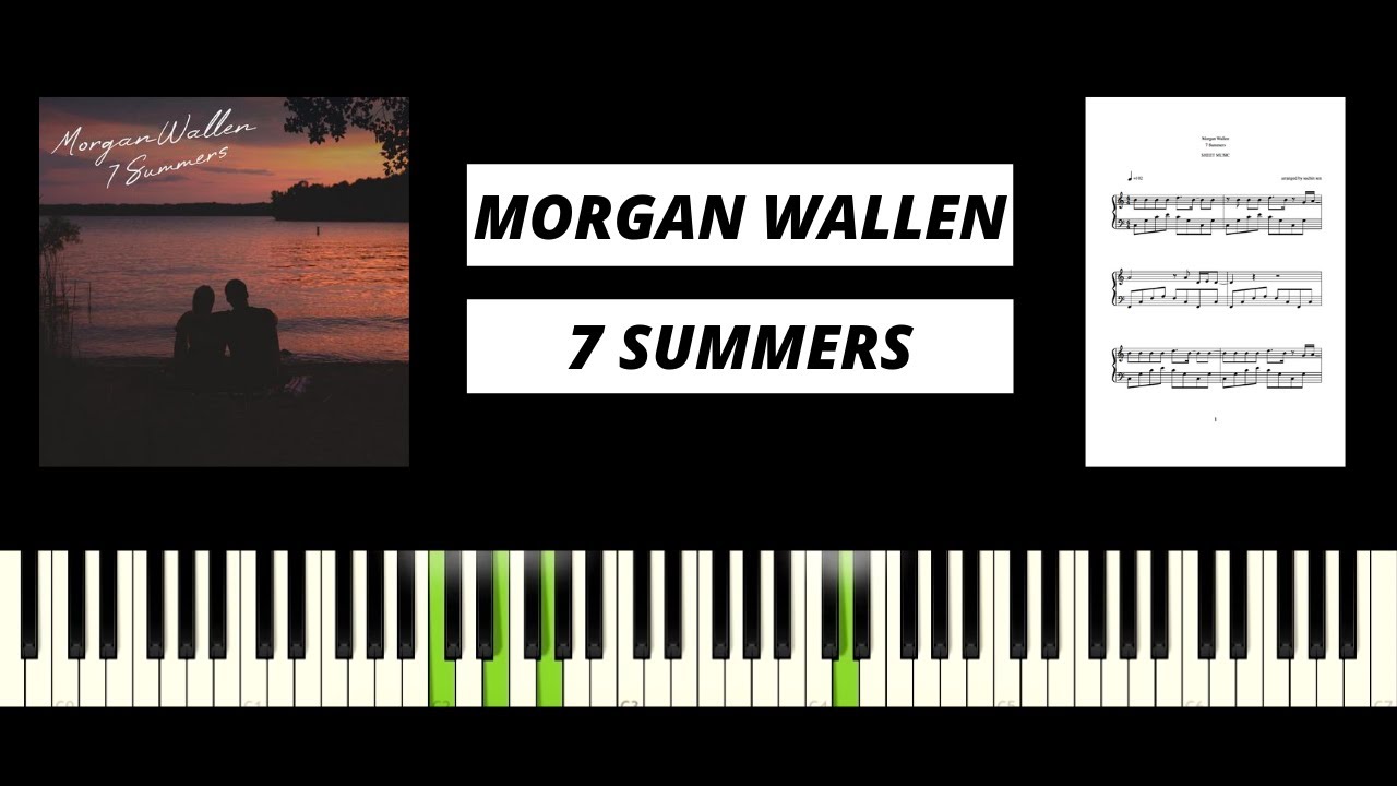 Morgan Wallen - 7 Summers (BEST PIANO TUTORIAL & COVER) - YouTube