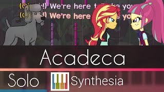 Acadeca - Friendship Games - |SOLO PIANO TUTORIAL w/LYRICS| -- Synthesia HD screenshot 5