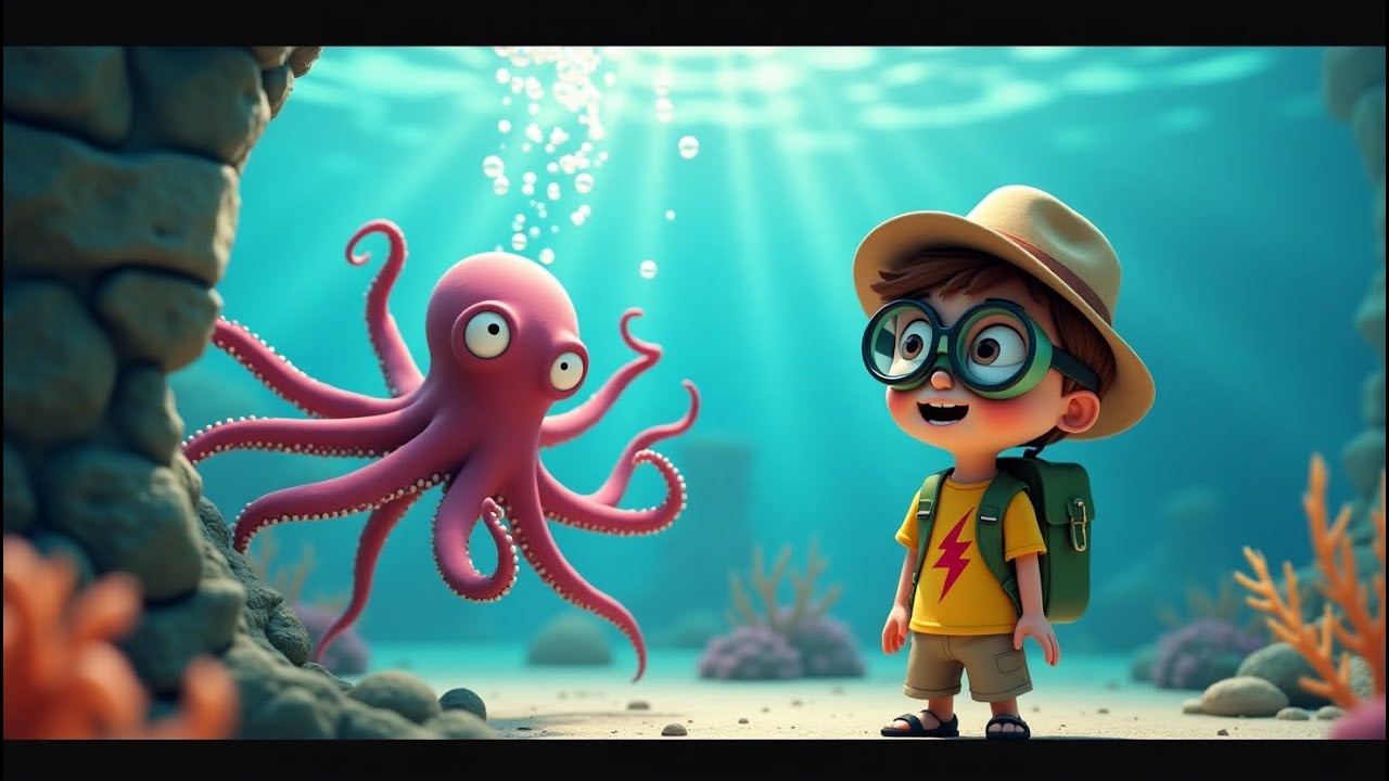 Octopus Escape Artist | Fun Ocean Facts for Kids by Mini Genius - YouTube