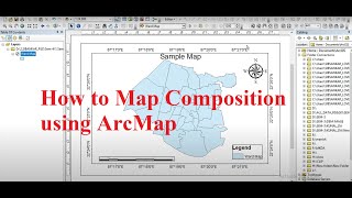 How to Map Composition using ArcMap II Map Layout In ArcMap ||  Map Composition in ArcGIS II Arc map Profile