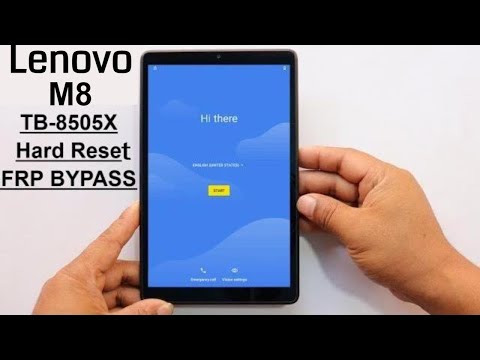 Lenovo Tab M8 HD (TB-8505X) Frp Bypass & Hard Reset Remove Screen Lock Pattern/Pin/Password