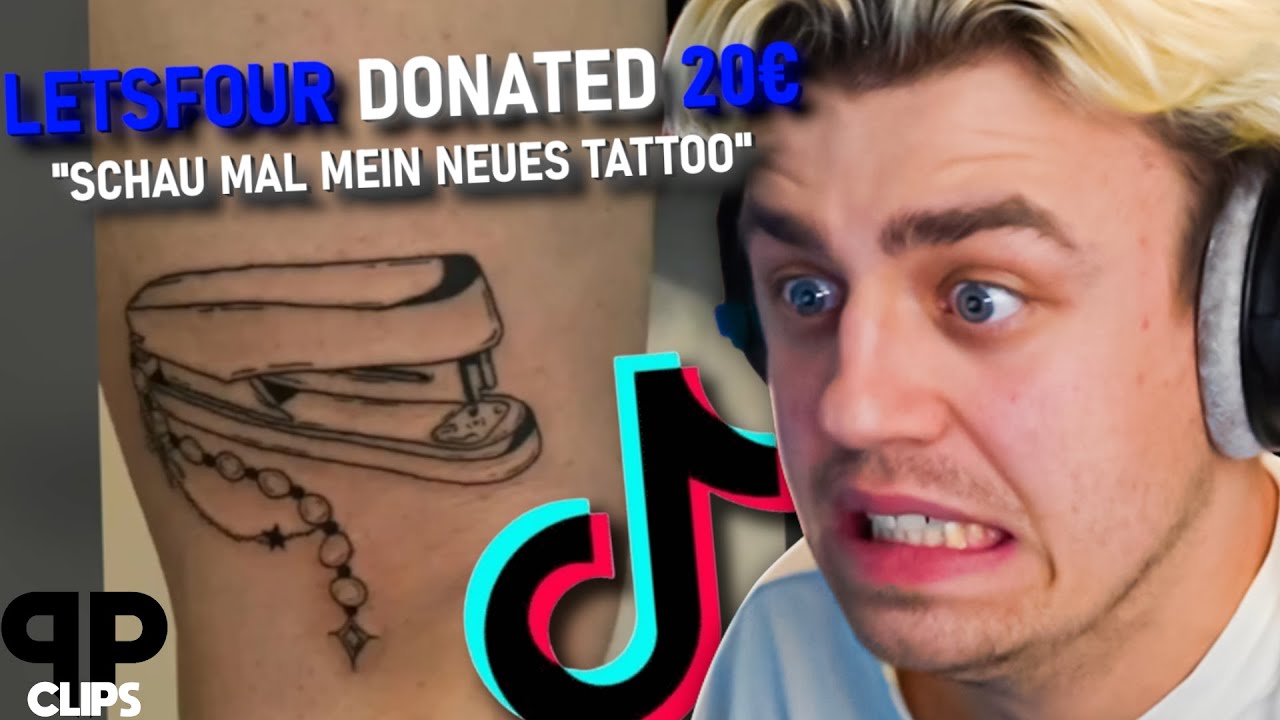 Random Viewer TikToks die sich Papaplattes Tacker tätowiert haben