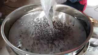 Solution of Oily Feed - Satisfactory Ultrasonic Sieving Process