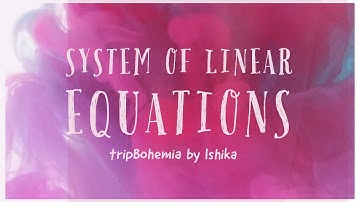 System of Linear Equations and Linear Transformations | MSc, DU, ISI, BHU, IIT JAM, BSc(H), CSIR NET