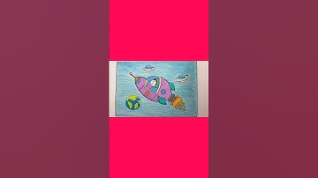 Vẽ tranh ước mơ làm phi hành gia của em/Bấm tam giác xem vẽ chậm #youtubeshorts #shorts