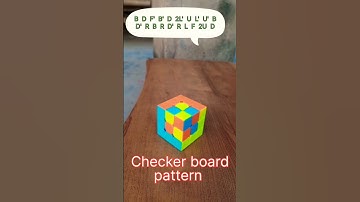 Checker board pattern🤩 in Cube 😈 || Try this awesome pattern 😀 || #cube #viral #youtubeshorts