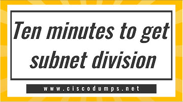 【ThinkMo】Ten minutes to get subnet devision#Cisco #CCNA #CCNP #CCIE #network