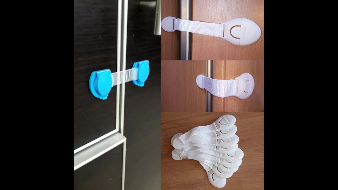 Baby Kids Safety Care Plastic Locks Straps 10pcs Lot Drawer