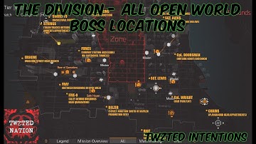 THE DIVISION - ALL FREE ROAMING BOSS LOCATIONS