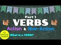 ACTION & NON-ACTION | Verbs Part 1| What is a VERB? | Grammar Rules & Usage | All American English