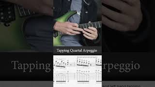 Tapping Quartal Arpeggio #shorts