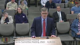 Wausau Finance Committee Budget Session #1 Pt.2  - 10/10/23