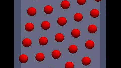 Red blood cells, crystal simulation