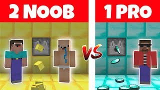 2 Noob Vs 1 Pro Fabrika Yapmak - Minecraft