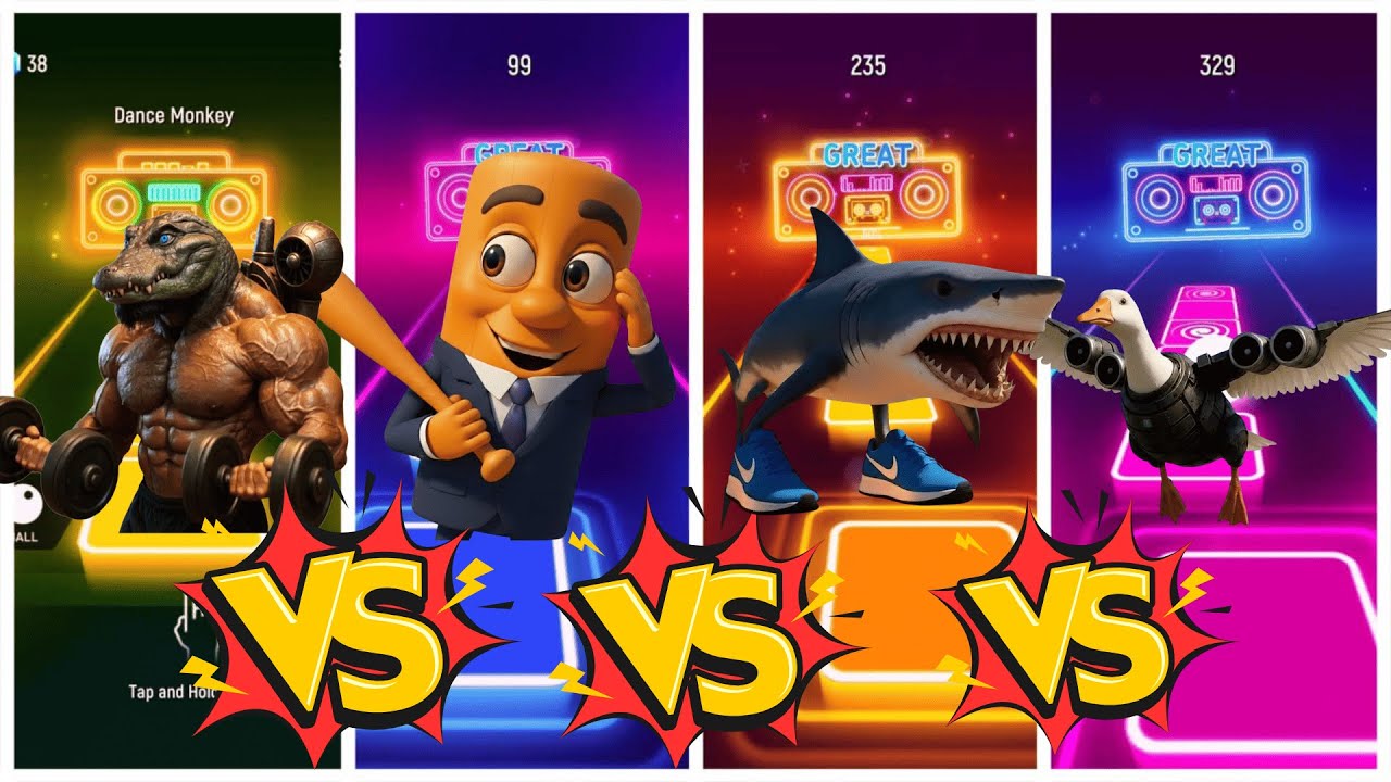 Brainrots but All BROKEN - Music Video Part 4 In Tiles Hop Games