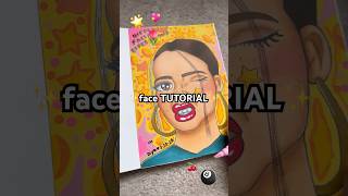 how to draw a face ✨IN MY STYLE✨#tutorial #art #fypviralシ #blowup #shorts #youtube #goviral💗🌟