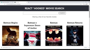 React Hooked Movie Search